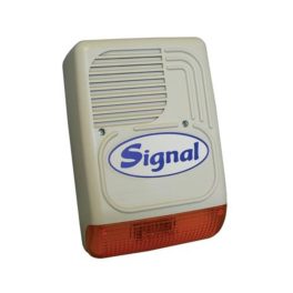   SIGNAL PS-128 A Kültéri hang-fényjelző szabotázsvédett fémházban PS128A