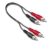 RCA-RCA kábel 2-es 1,5m Átjátszó kábel