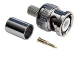 BNC csatlakozó krimpelhető dugó 75 Ohm