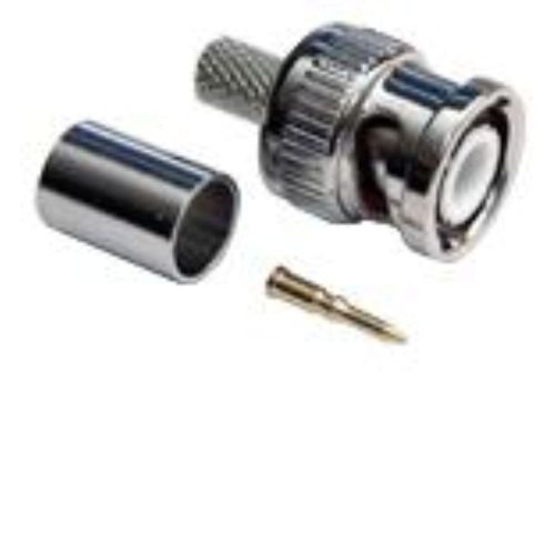BNC csatlakozó krimpelhető dugó 75 Ohm
