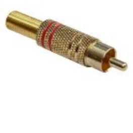 RCA dugó fém Aranyozott csatlakozás törésgátlóval