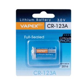 VAPEX CR-123A Lítium CR123A méretű Li-MnO2 elem