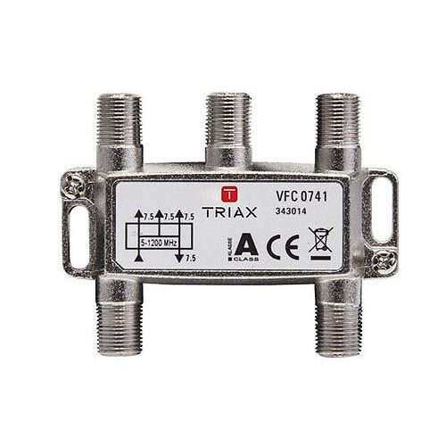 F 4-es splitter 5-1000MHz Szélessávú 4-es antennajel elosztó