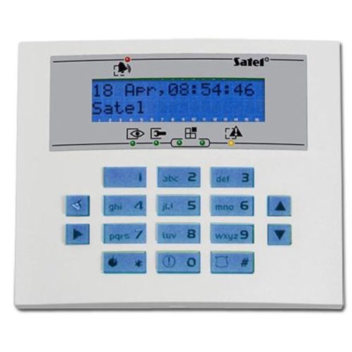 SATEL INTEGRA KLCD-S-BLUE Kis méretű LCD kezelő