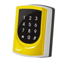   SOYAL AR-725HM Mifare Önálló vagy hálózati vezérlő sárga fémkeret 106274