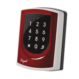   SOYAL AR-725KM Kártyaolvasó és kódbillentyűzet hálózathoz vagy önálló vezérlőkhöz piros
