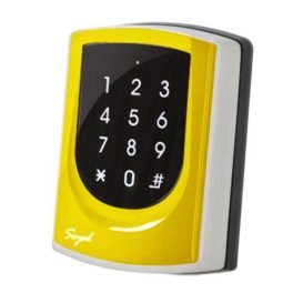   SOYAL AR-725KM Kártyaolvasó és kódbillentyűzet hálózathoz vagy önálló vezérlőkhöz sárga