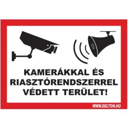   Tábla 5 KAMERÁKKAL ÉS RIASZTÓRENDSZERREL VÉDETT TERÜLET