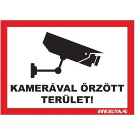 Matrica 3 A4 KAMERÁVAL őRZÖTT TERÜLET