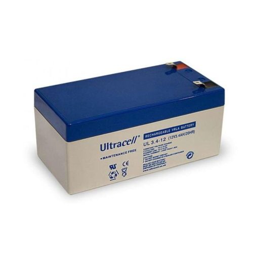 ULTRACELL 12V 3,4Ah Zselés ólom akkumulátor