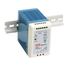   Mean Well MDR-100-24 Mini DIN sínre szerelhető kapcsolóüzemű tápegység
