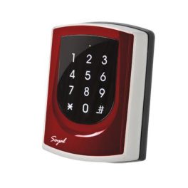   SOYAL AR-725ED-M Mifare Önálló 2 ajtós vezérlő piros fémkeret 109807