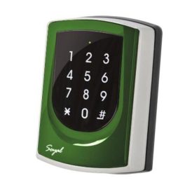   SOYAL AR-725ED-M Mifare Önálló 2 ajtós vezérlő zöld fémkeret 109814