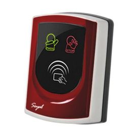   SOYAL AR-725UDM-W Kártyaolvasó hálózati központokhoz vagy önálló vezérlőkhöz piros