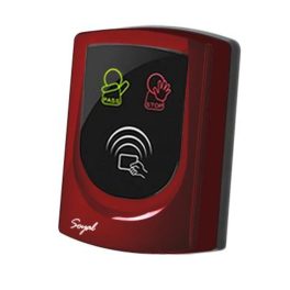   SOYAL AR-725UD-W Közelítőkártyás segédolvasó beléptetőrendszerekhez piros