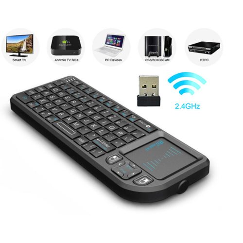 Rii X1 Multifunkciós mini QWERTY billentyűzet és precíziós touchpad 115451