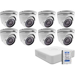   8 dome infrakamerás megfigyelőrendszer HIKVISION HDTVI 116617