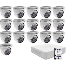   16 dome infrakamerás megfigyelőrendszer HIKVISION HDTVI 116618