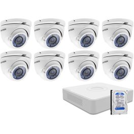   8 varifokális dome infrakamerás megfigyelőrendszer HIKVISION HDTVI 116623