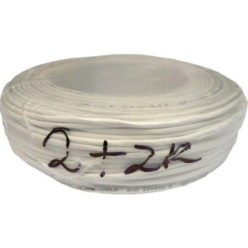 Erősített kábel 2 x 0.5 + 2 x 0.22 réz 116701