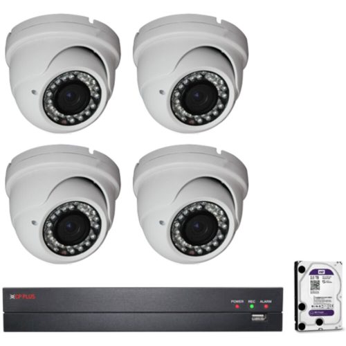 4 vari. dome kamerás HDCVI CP PLUS megfigyelőrendszer 116865