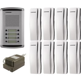   COMMAX DR-8AM + 8 db DP-SS + RF-1A 8 lakásos kaputelefon szett 117267
