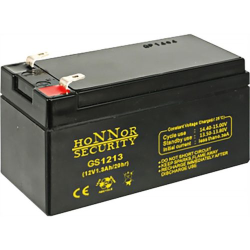 HONNOR 12V 1,3Ah zselés ólom akkumulátor 117950