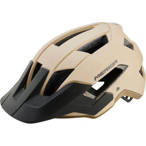 MERIDA Fejvédő ME NORTHSHORE 58-62cm matt homok/fényes bézs - 15 szellőző A2277000146