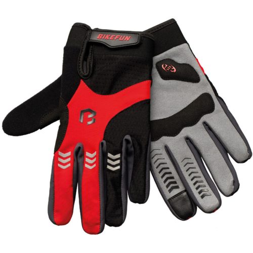 BIKEFUN Kesztyű BF hosszú Controll M piros BF-500-M-RED