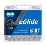 KMC Lánc KMC 09-11 seb. EGlide-T 1/2x11/128 132L ezüst/ezüst e-bike CUES kompatibilis EGLIDE-T