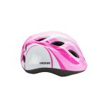 BIKEFUN Fejvédő BF Junior S pink/fehér 48-52 cm (44/ctn) HB8-PW-S