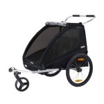 THULE UTÁNFUTÓ TH COASTER XT fekete kerékpár szett+sétálókerék PFAS Free TH10101822