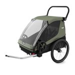 THULE Utánfutó TH Courier zöld PFAS 2 gyerek/opcionálisan kutya/áruszállító 99x74x32 cm - PFAF free TH10102002