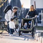 THULE Utánfutó TH Courier zöld PFAS 2 gyerek/opcionálisan kutya/áruszállító 99x74x32 cm - PFAF free TH10102002