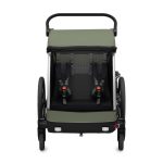 THULE Utánfutó TH Courier zöld PFAS 2 gyerek/opcionálisan kutya/áruszállító 99x74x32 cm - PFAF free TH10102002
