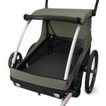 THULE Utánfutó TH Courier zöld PFAS 2 gyerek/opcionálisan kutya/áruszállító 99x74x32 cm - PFAF free TH10102002