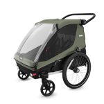THULE Utánfutó TH Courier zöld PFAS 2 gyerek/opcionálisan kutya/áruszállító 99x74x32 cm - PFAF free TH10102002
