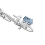 THULE Táska TH InLock Shield Pannier 1db, 22l csomagtartóra középkék, IPX4 35x19x40 cm TH3205477