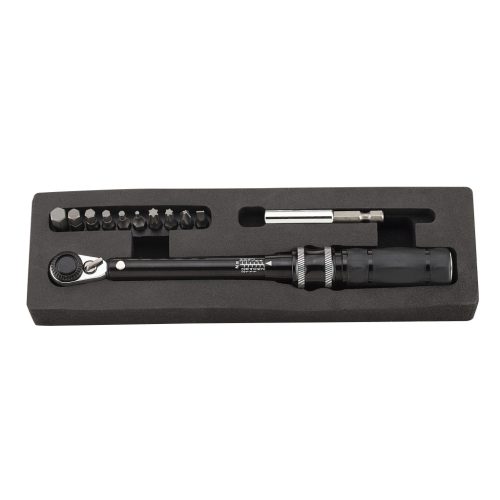 BIKEFUN Szerszám BF nyomatékkulcs készlet, 2-24 NM, +10 bit TW-07C24-BK