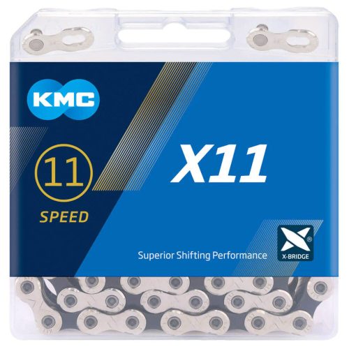 KMC Lánc KMC X11 11 speed SIL/BLK 1/2 x 11/128 118L X11NPBK