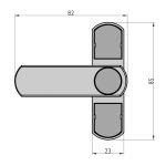Basi FS 500 Barna forgatós befeszítésgátló B11000051