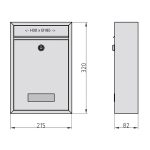 Basi BK 100 Inox társasházi postaláda B21700308