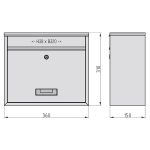 Basi BK 900 Fehér nagyméretű társasházi postaláda B21700662