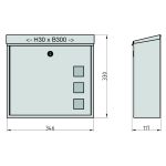 Basi BK 350M Antracit modern utcai postaláda B21700901