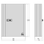 Basi SK 80 204 Antracit exkluzív számzáras kulcskazetta B21701204