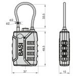 Basi KS 625 TSA  sodronyos utazólakat B61000625