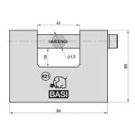 Basi VHS 621 90 biztonsági tömb lakat B62109000