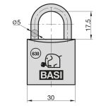 Basi VHS 630 30  alumínium lakat B63003000