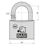 Basi VHS 630 60  alumínium lakat B63006000