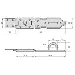Basi SF 10 100  időjárásálló lakatpánt B69000100